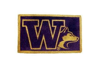 Welcome Mat Bleached-U Of Washington