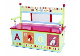 CoCaLo Alphabet Soup Bench Seat w/ Storage