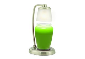 Contempo Candle Warmer Lamp- Brushed Nickel
