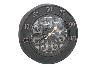 Light Copper Rust Toscana Thermometer