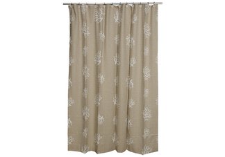 Coral Reef.  Extra long designer shower curtain
