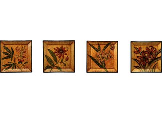Botanical Beauty Plates - Set of Four