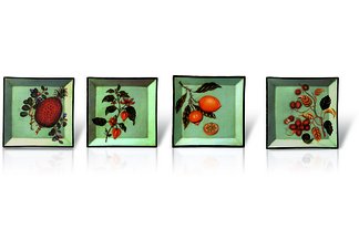 Fruitful Bounty Plates - Set of Four