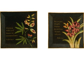 Botanical Essence Scripture Plate - Set of Two