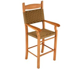 Cumaru Wood High Dining Arms Chair