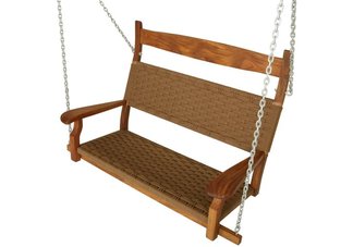 Brown Cumaru Wood Double Swing