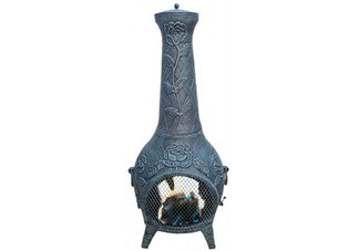 Victorian Rose Aluminum Chiminea