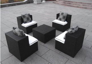 Geo Cube Interlocking Wicker Furniture Set