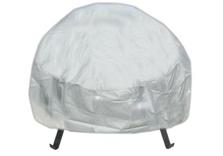 Round Firepit White Rain Cover