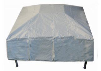 Square Firepit Rain Cover White