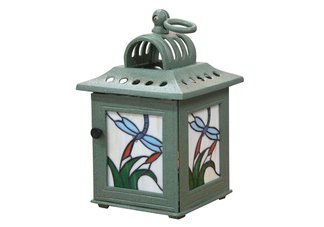 Dragonfly Tiffany Candle Lantern