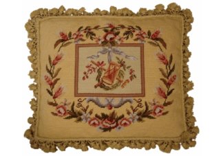 Drum Needlepoint Pillow