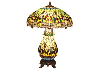 Dragonfly Design Lited Base Table Lamp
