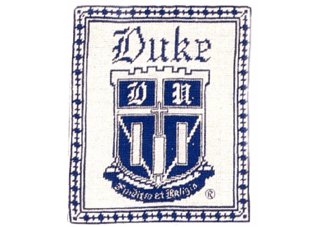 duke blue devils throw pillow