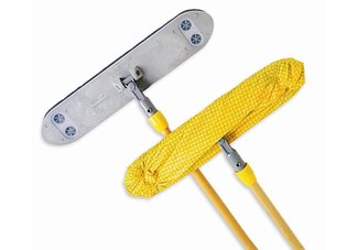 mops, brooms, brushes, cleaning supplies
