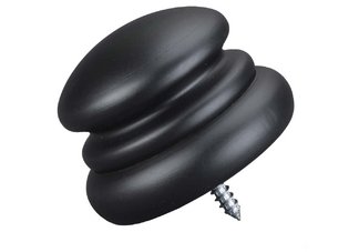 Soho Ebony Gramercy Rod End Finial