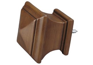Fruitwood Galo Rod End Finial