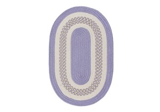 Amethyst Flowers Bay Outdoor Braided Rug - Sample Swatch