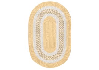 Yellow Flowers Bay Outdoor Braided Rug - Sample Swatch