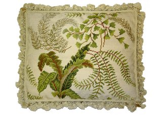 Fern Needlepoint Pillow