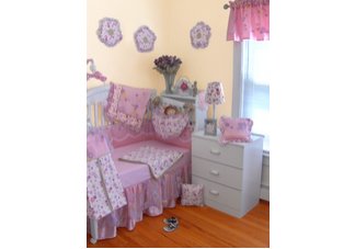 Babykins Floral Princess Crib Set