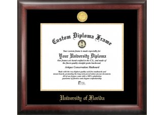 Florida Gators Gold Embossed Diploma Frame - The Swamp