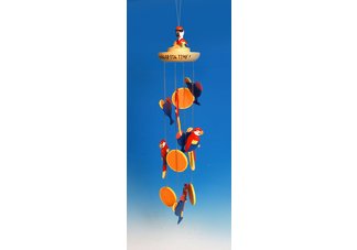 Porcelain Parrot Windchime
