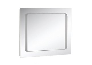 Fresca Illuminated Square Bathroom Mirror w/ Frosted Inner Border