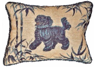 Foo Dog 2 Needlepoint Pillow