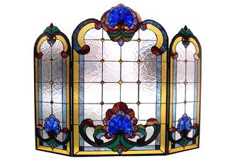 Tiffany firplace screen