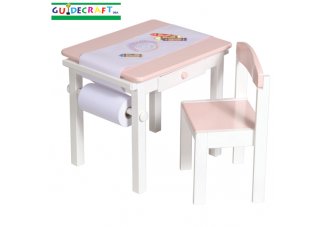 Art Table & Chair Set Pink