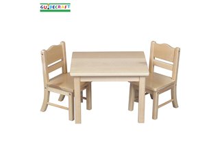 Doll Table and Chair Set - Natural
