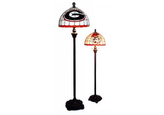 University of Georgia Bulldogs Tiffany Floor Lamp