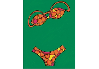 green bikini