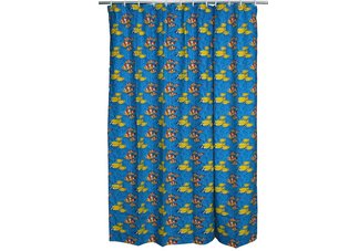 Here Fishy, Fishy!  Extra long, designer shower curtain