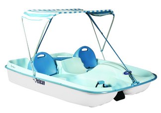Rainbow DLX Fade Blue/White/White Pedal Boat