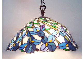 Iris Design Bronze Hanging Lamp