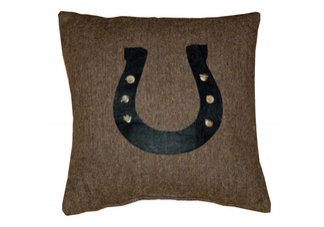 Horse Shoe Equestrian Pillow