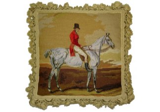 hunter jumper equestrian pillow