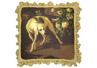 Hunting Hound Needlepoint Pillow
