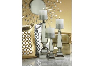 Mirrored Candle Holders