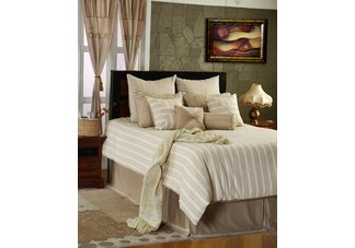 Soft Kaki Cotton Bedding Ensemble