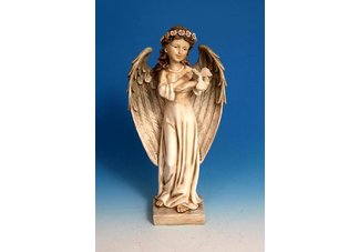 Garden Angel Holding Dove