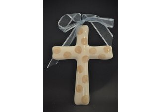 Khaki Dot Cross