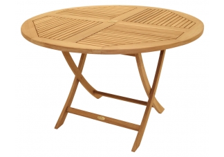47" Round Folding Teak Sailor Table