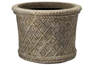 LavaStone Leaf Lattice Garden Planter