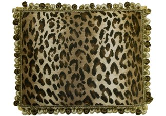 Leopard Print Needlepoint Pillow
