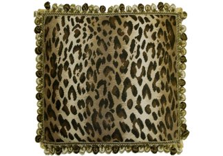Leopard Print Needlepoint Pillow