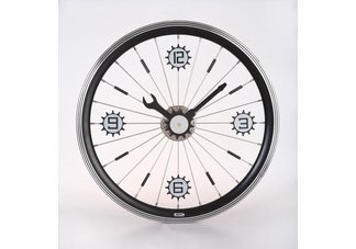Bike Wall Clock (With Aluminum Rim)