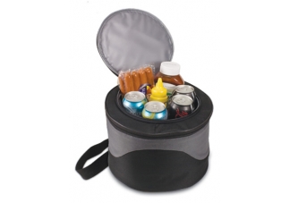 charcoal grill, cooler tote